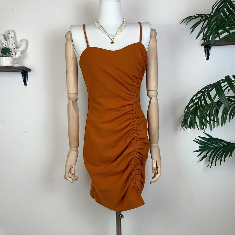 Elliatt Oceana Mini Dress in Amber - Picture 2 of 7